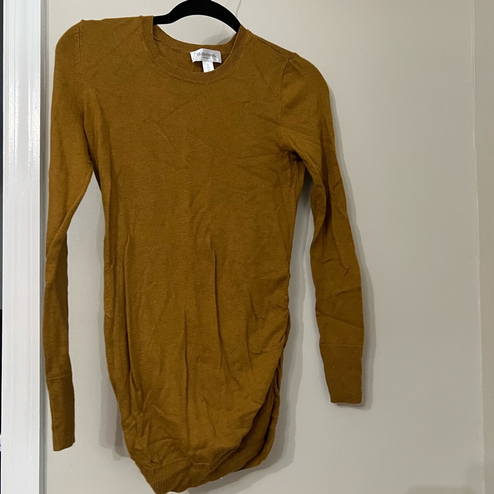 Mustard motherhood maternity shirt